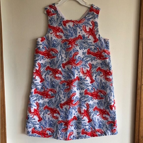 TOMMY BAHAMA Girl Lobster Print Sleeveless Dress 5 - Picture 1 of 15